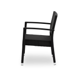 Technoratanová židle LEONARDO tmavá antracitová