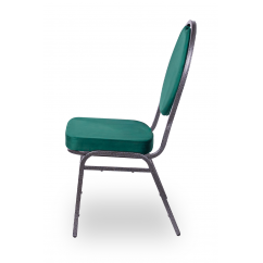 Banketové židle HERMAN Zelená Velur
