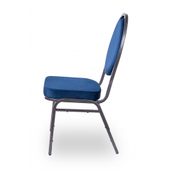 Banketové židle HERMAN Modrá Velur