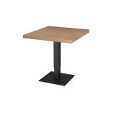 Bistro stůl ADAPTIVE s dřevěnou dýhovanou deskou