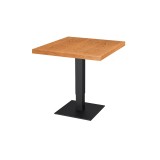 Bistro stůl ADAPTIVE s dřevěnou dýhovanou deskou