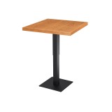 Bistro stůl ADAPTIVE s dřevěnou dýhovanou deskou