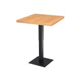 Bistro stůl ADAPTIVE s dřevěnou dýhovanou deskou