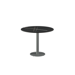 Stůl do pivní zahrádky ALFA R šedá deska slinutého kamene