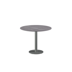 Stůl do pivní zahrádky ALFA R šedá deska slinutého kamene