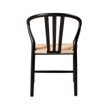 Dřevěné restaurační židle WISHBONE černý