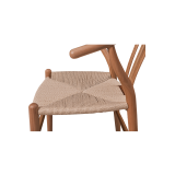Dřevěné restaurační židle WISHBONE přírodní