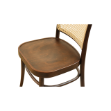 Dřevěné restaurační židle LOOMI 811 RATTAN ořechové