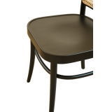 Dřevěné restaurační židle LOOMI 811 RATTAN černá