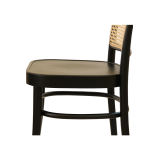 Dřevěné restaurační židle LOOMI 811 RATTAN černá