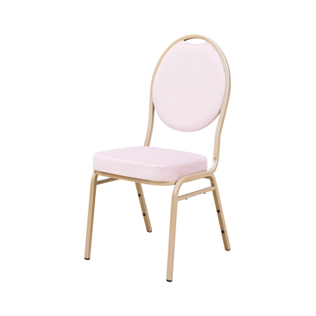 Banketové židle HERMAN MODERN růžový velur