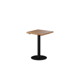 Stolek s dubovou deskou ALFA R černý