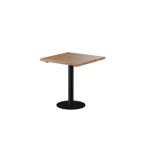 Stolek s dubovou deskou ALFA R černý