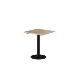 Stolek s dřevěnou deskou ALFA R černý