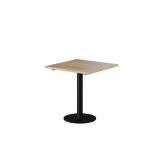 Stolek s dřevěnou deskou ALFA R černý