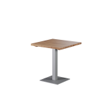 Stolek s dubovou deskou Alfa S šedá