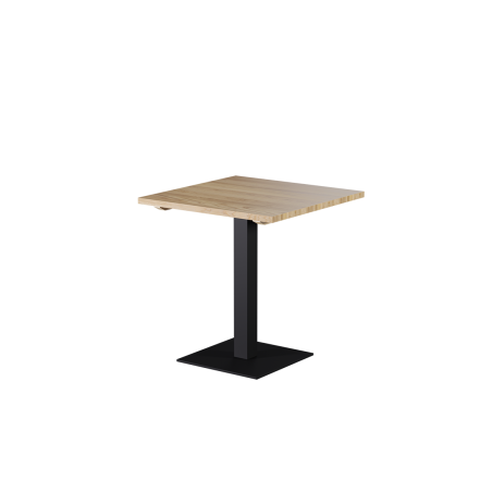 Stolek s dřevěnou deskou ALFA S černý