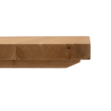 Stolek s dubovou deskou ALFA BAR DUO černý