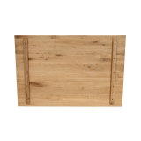 Stolek s dubovou deskou ALFA DUO bílý