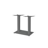 Stolek s dubovou deskou ALFA DUO šedá