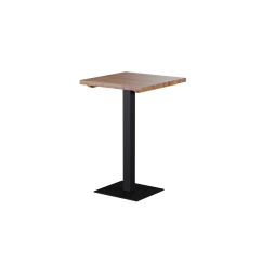 Stolek s dubovou deskou ALFA BAR černý