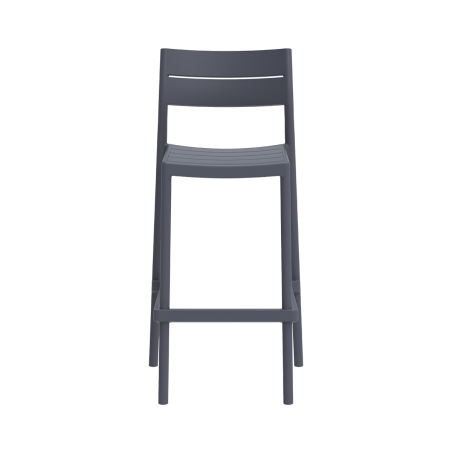 Židle do pivních zahrádek CAPRI BAR tmavě šedá