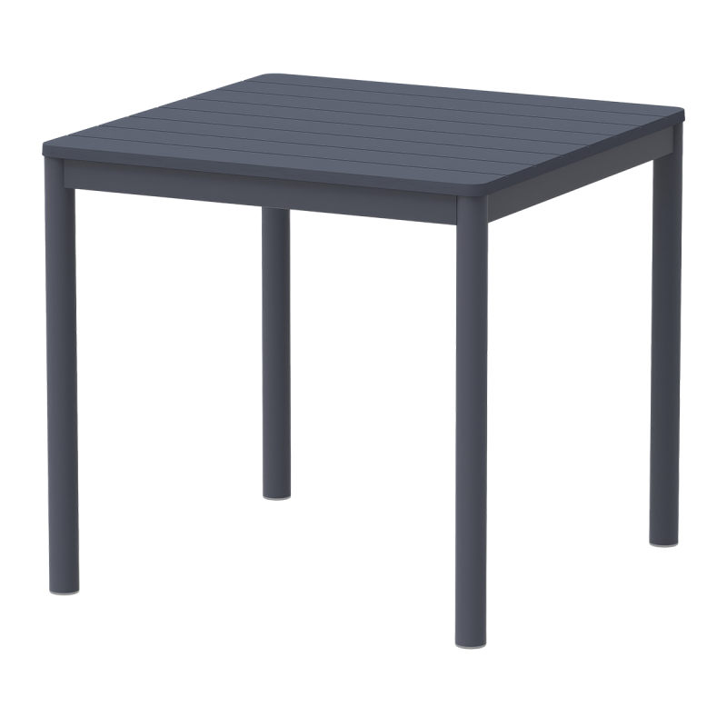 Stolek pro pivní zahrádku TERRAZZA 80x80 tmavě šedý
