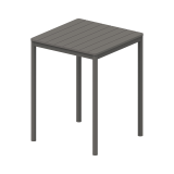Stolek pro pivní zahrádku TERRAZZA BAR 80x80 tmavě šedý