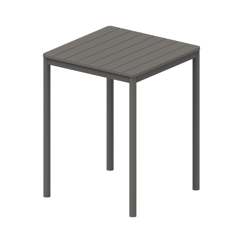 Stolek pro pivní zahrádku TERRAZZA BAR 80x80 tmavě šedý