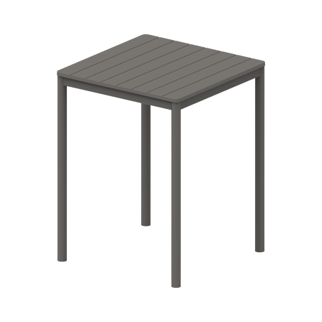 Stolek pro pivní zahrádku TERRAZZA BAR 80x80 tmavě šedý