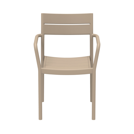 Židle do pivních zahrádek CAPRI ARM béžová