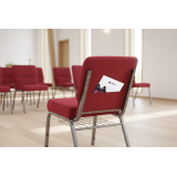 Kostelní židle AMBASSADOR červený