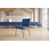 Kostelní židle AMBASSADOR tmavě modré