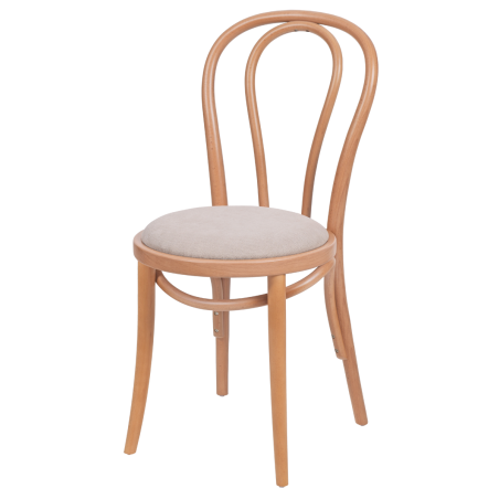 Dřevěné restaurační židle MONET 18 béžový sedák