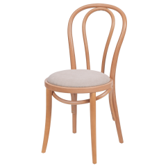 Dřevěné restaurační židle MONET 18 béžový sedák