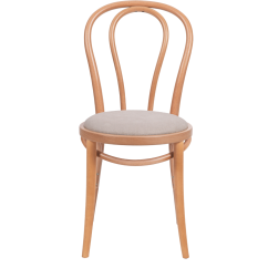 Dřevěné restaurační židle MONET 18 béžový sedák