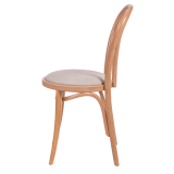 Dřevěné restaurační židle MONET 18 béžový sedák