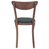 Dřevěné restaurační židle BOOMERANG zelený sedák