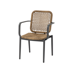 Technorattanová židle DIEGO hnědá