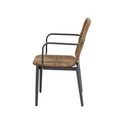 Technorattanová židle DIEGO hnědá