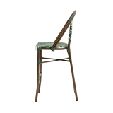 Technorattanová židle MATTEO BAR zeleno