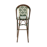 Technorattanová židle MATTEO BAR zeleno