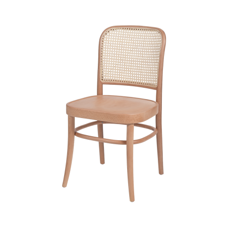 Dřevěné restaurační židle LOOMI 811 rattan přírodní