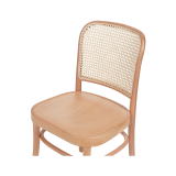 Dřevěné restaurační židle LOOMI 811 rattan přírodní