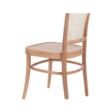 Dřevěné restaurační židle LOOMI 811 rattan přírodní