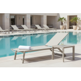 Hliníkové bazénové lehátko RIVIERA šampaňské