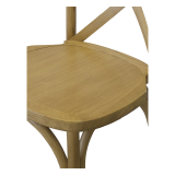 Dřevěné svatební židle CROSS-BACK WOOD světlá rustikální