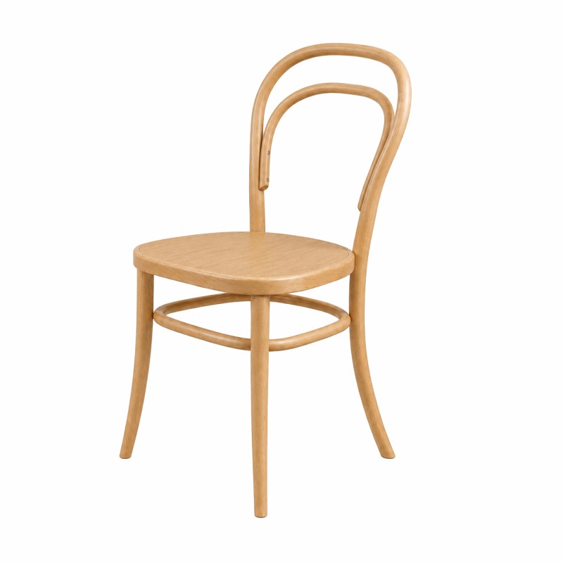 Dřevěné restaurační židle ICONIC přírodní