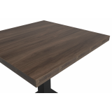 Bistro Stôl ALFA S 68x68 jižní ořech s hranou Dark Wood