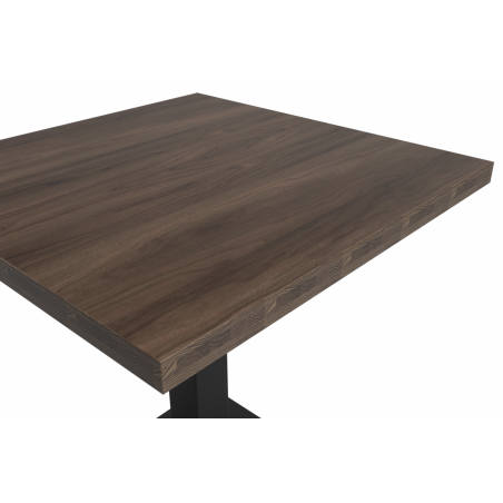Bistro Stôl ALFA S 68x68 jižní ořech s hranou Dark Wood